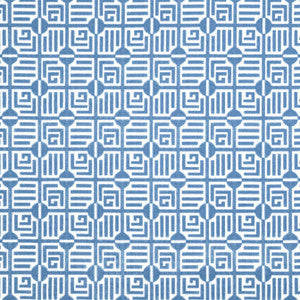 Thibaut Fabric Labyrinth Velvet Blue W713642