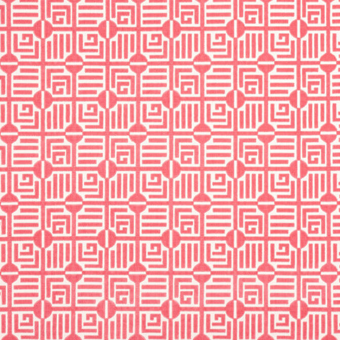 Labyrinth Velvet Coral W713648 by Thibaut Fabric Thibaut Fabric Labyrinth Velvet Coral W713648Fabric Grand Palace Fabric Book 100% Cotton INDIA </p><p>Repeat: V: - 54 - Fabric Carolina -