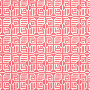 Thibaut Fabric Labyrinth Velvet Coral W713648