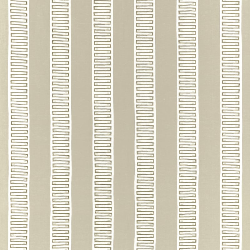 Thibaut Fabric W714632 RARITAN LINE EMBROIDERY - Beige