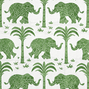 Thibaut Fabric Elephant Velvet Green W716201