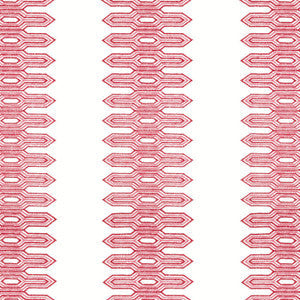 Thibaut Fabric Nola Stripe Embroidery Pink W720812