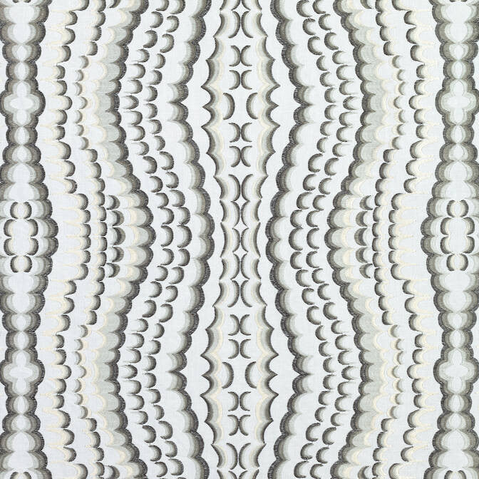 Ebru Embroidery Grey W72981 by Thibaut Fabric Thibaut Fabric Ebru Embroidery Grey W72981Fabric Paramount Fabric Book 37%Lin25%Cot24%Vis14%SpunPoly INDIA </p><p>Repeat: V: 15 51 - Fabric Carolina -