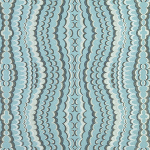 Thibaut Fabric Ebru Embroidery Aqua W72983