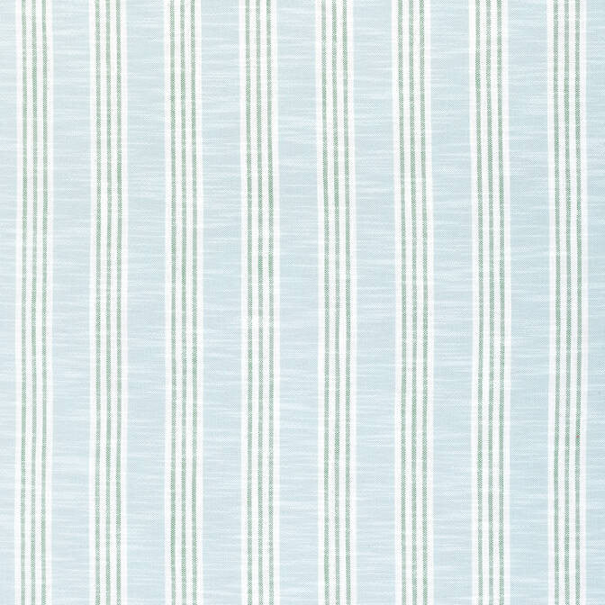 Southport Stripe Seafoam and Kelly Green W73485 by Thibaut Fabric Thibaut Fabric Southport Stripe Seafoam and Kelly Green W73485Fabric Landmark 95% Polyester, 5% Olefin (UV) U.S.A. </p><p>Repeat: V: 3.5 54 - Fabric Carolina -