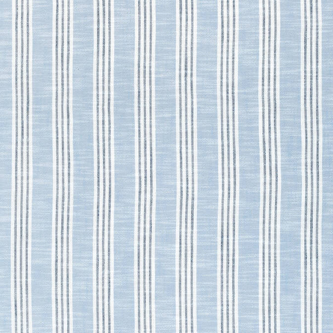 Southport Stripe Sky Blue and Navy W73488 by Thibaut Fabric Thibaut Fabric Southport Stripe Sky Blue and Navy W73488Fabric Landmark 95% Polyester, 5% Olefin (UV) U.S.A. </p><p>Repeat: V: 3.5 54 - Fabric Carolina -
