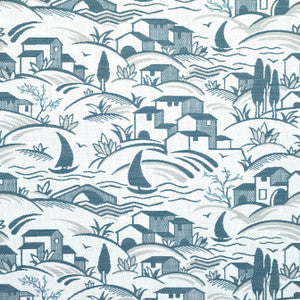 Thibaut Fabric Landmark Cadet and Grey W73522