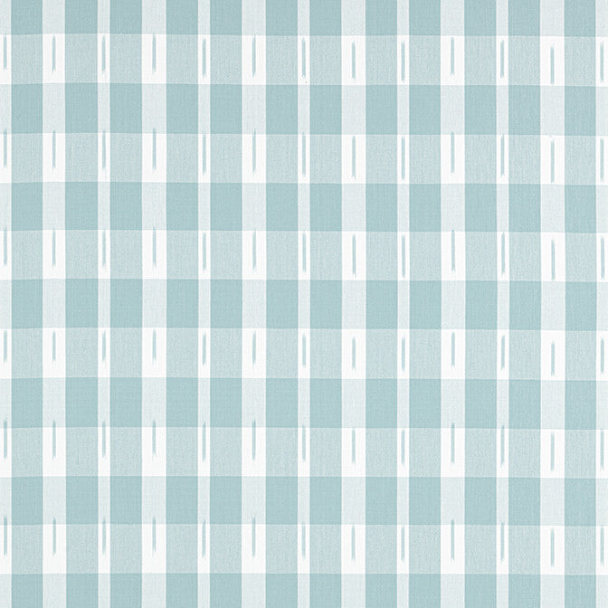 Ellastone Check Seaglass W736438 by Thibaut Fabric Thibaut Fabric Ellastone Check Seaglass W736438Fabric Indienne Fabric Book 100% Cotton INDIA </p><p>Repeat: V: 4.5 54 - Fabric Carolina -