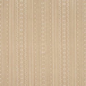 Thibaut Fabric Charter Stripe Embroidery Camel W736457