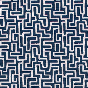 Thibaut Fabric Terrace Lane Navy W742031