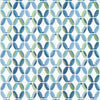 Thibaut Fabric Passageway Embroidery Blue and Green W745000