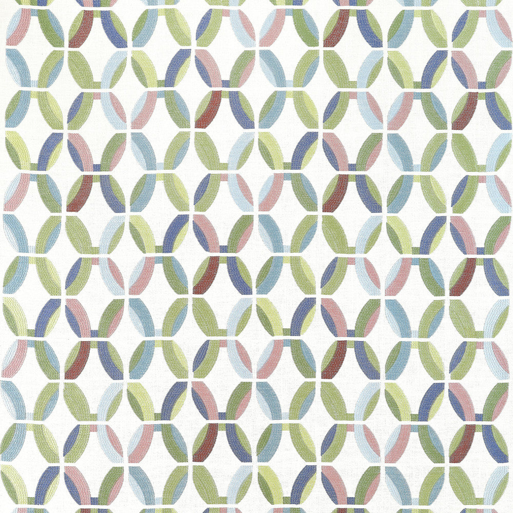 Passageway Embroidery Lavender and Green W745001 by Thibaut Fabric Thibaut Fabric Passageway Embroidery Lavender and Green W745001Fabric WANDERLUST FABRIC BOOK U.S.A </p><p>Repeat: H: 24  in  (60.96  cm), V: 15.25  (38.73  cm) 48  in  (121.92  cm) - Fabric Carolina -
