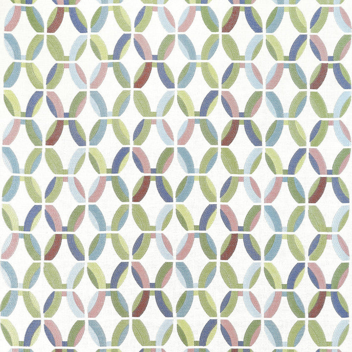 Passageway Embroidery Lavender and Green W745001 by Thibaut Fabric Thibaut Fabric Passageway Embroidery Lavender and Green W745001Fabric WANDERLUST FABRIC BOOK U.S.A </p><p>Repeat: H: 24  in  (60.96  cm), V: 15.25  (38.73  cm) 48  in  (121.92  cm) - Fabric Carolina -