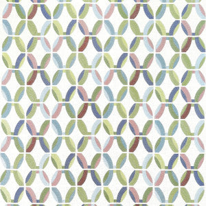 Thibaut Fabric Passageway Embroidery Lavender and Green W745001