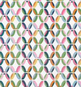 Thibaut Fabric Passageway Embroidery Brights W745003