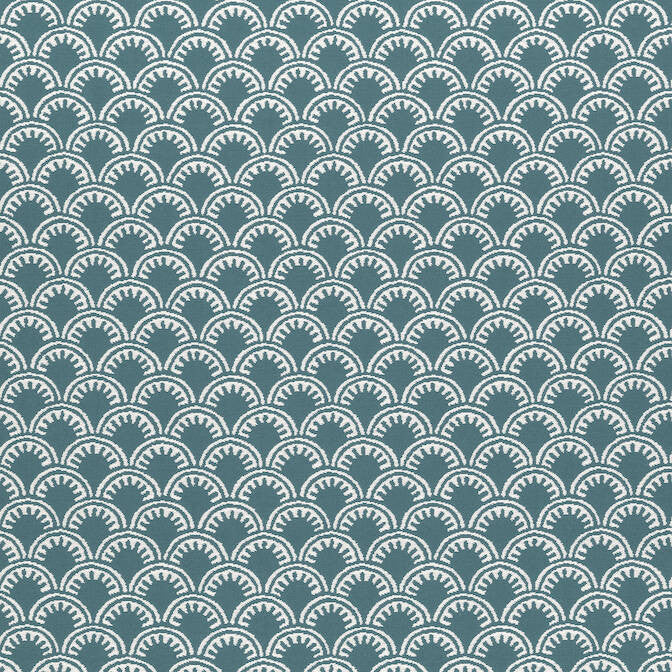 Maisie Teal W74644 by Thibaut Fabric Thibaut Fabric Maisie Teal W74644Fabric Festival 100% Polyester (UV) UNITED STATES </p><p>Repeat: V: 1.62 54 - Fabric Carolina -