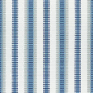 Thibaut Fabric Samba Stripe Navy and Nickel W74668