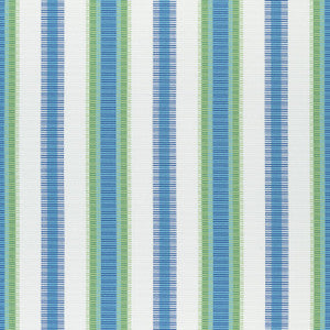 Thibaut Fabric Samba Stripe Royal Blue and Green W74670