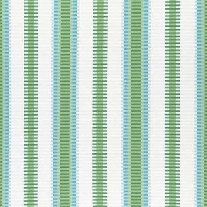 Samba Stripe Kelly Green and Pool W74672 by Thibaut Fabric Thibaut Fabric Samba Stripe Kelly Green and Pool W74672Fabric Festival 100% Polyester (UV) UNITED STATES </p><p>Repeat: V: - 54 - Fabric Carolina -