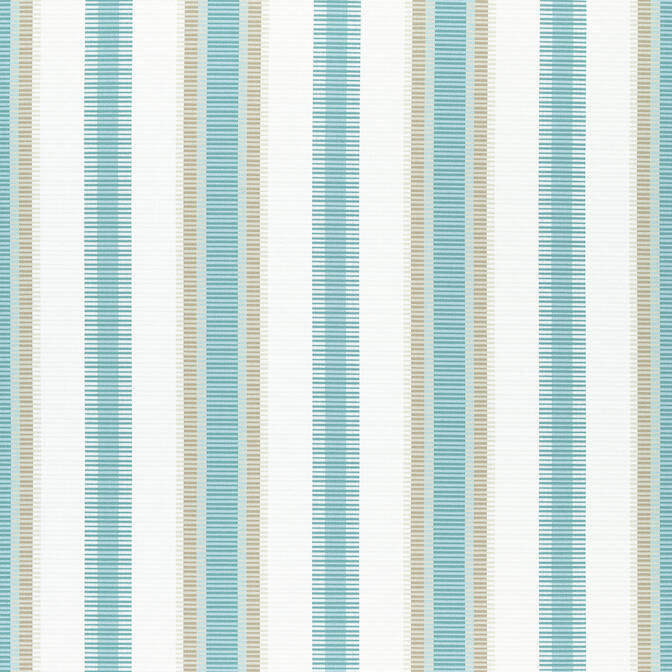 Samba Stripe Pool and Sand W74673 by Thibaut Fabric Thibaut Fabric Samba Stripe Pool and Sand W74673Fabric Festival 100% Polyester (UV) UNITED STATES </p><p>Repeat: V: - 54 - Fabric Carolina -
