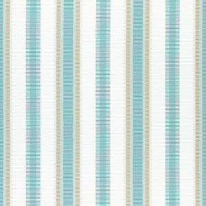 Thibaut Fabric Samba Stripe Pool and Sand W74673