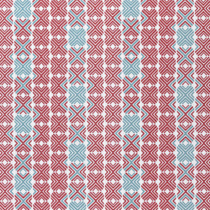 Thibaut Fabric Jinx Pool and Cranberry W74681
