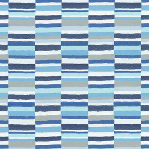 Thibaut Fabric Carnivale All Blue W74690