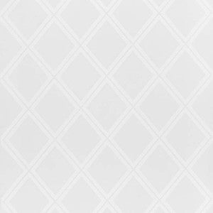 Thibaut Fabric Diamond Head Embroidery White W785013
