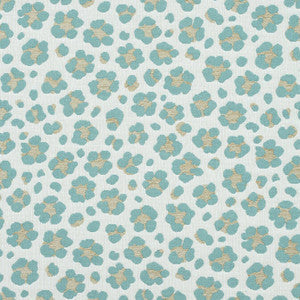 Thibaut Fabric Trixie Linen on Aqua W80417