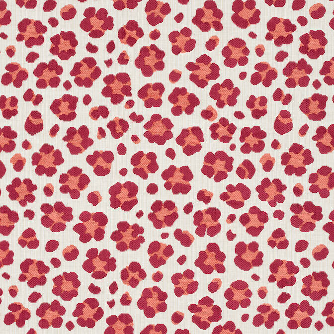 Trixie Pink and Coral W80418 by Thibaut Fabric Thibaut Fabric Trixie Pink and Coral W80418Fabric Woven Res. 10: Menagerie 78% Cotton, 22% Rayon-acr back U.S.A. </p><p>Repeat: V: 14 54 - Fabric Carolina -