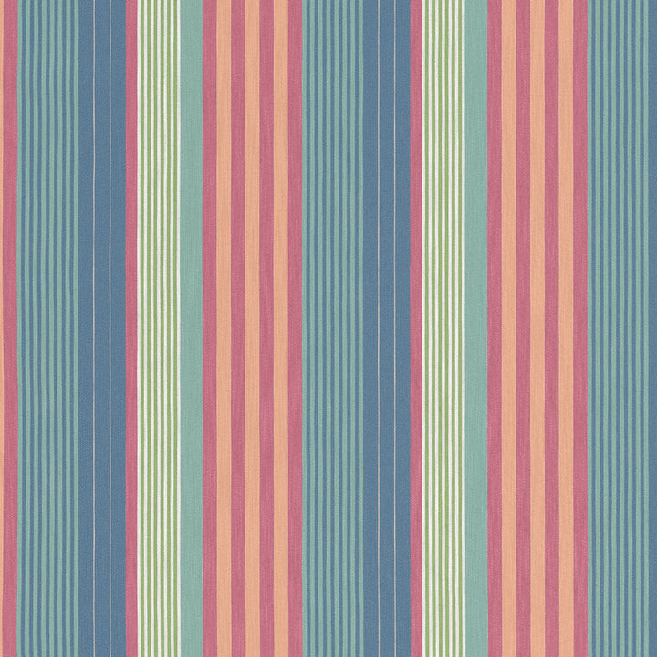 Esprit Stripe Cornflower and Peony W81700  by Thibaut Fabric Thibaut Fabric Esprit Stripe Cornflower and Peony W81700 Fabric SOLEIL U.S.A </p><p>Repeat: H: 14 in (35.56 cm), V: 0 (0.00 cm) 54 in  (137.16 cm) - Fabric Carolina -