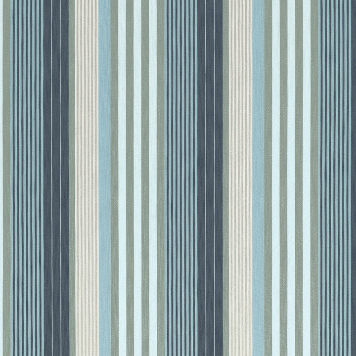 Esprit Stripe Navy and Sky W81704  by Thibaut Fabric Thibaut Fabric Esprit Stripe Navy and Sky W81704 Fabric SOLEIL U.S.A </p><p>Repeat: H: 14 in (35.56 cm), V: 0 (0.00 cm) 54 in  (137.16 cm) - Fabric Carolina -