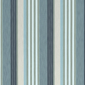 Thibaut Fabric Esprit Stripe Navy and Sky W81704
