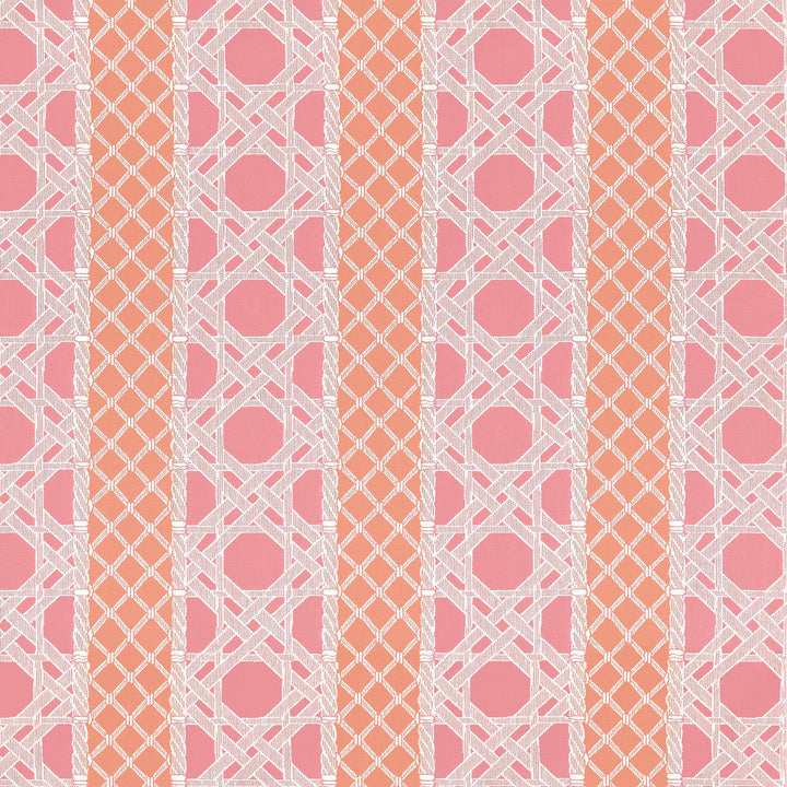 Trelliage Peony and Coral W81771  by Thibaut Fabric Thibaut Fabric Trelliage Peony and Coral W81771 Fabric SOLEIL U.S.A </p><p>Repeat: H: 14.25 in (36.20 cm), V: 14.5 (36.83 cm) 54 in  (137.16 cm) - Fabric Carolina -
