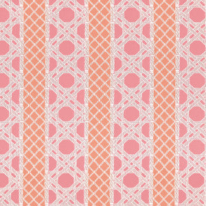Thibaut Fabric Trelliage Peony and Coral W81771