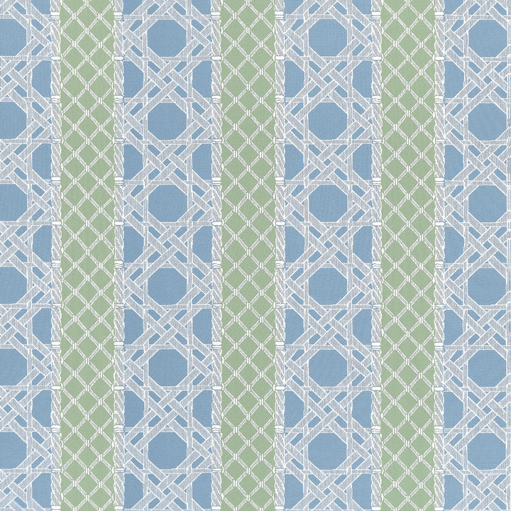 Trelliage Cornflower and Clover W81774  by Thibaut Fabric Thibaut Fabric Trelliage Cornflower and Clover W81774 Fabric SOLEIL U.S.A </p><p>Repeat: H: 14.25 in (36.20 cm), V: 14.5 (36.83 cm) 54 in  (137.16 cm) - Fabric Carolina -