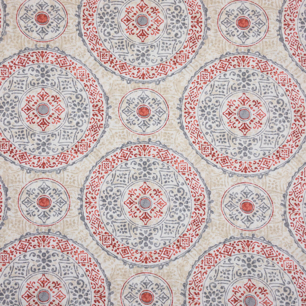 Walpole 1 Russet by Stout Designer Fabric COMFORTABLE LIVING QUARTZ/TILE 100%COT PAKISTAN Horizontal: 13.500 and Vertical: 12.500 54.5 in - Swanky Fabrics -