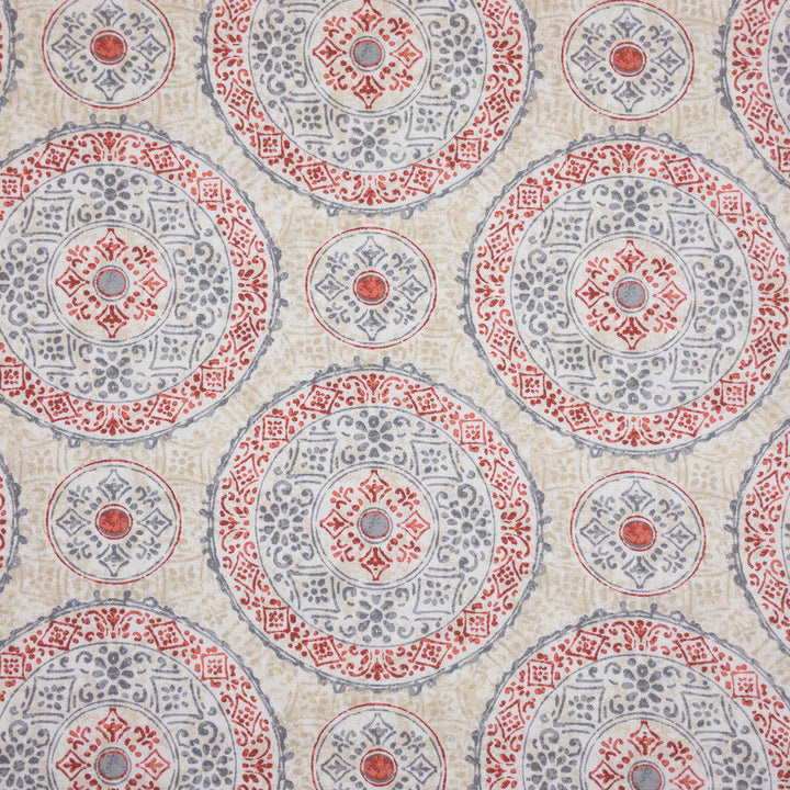 Walpole 1 Russet by Stout Designer Fabric COMFORTABLE LIVING QUARTZ/TILE 100%COT PAKISTAN Horizontal: 13.500 and Vertical: 12.500 54.5 in - Swanky Fabrics -