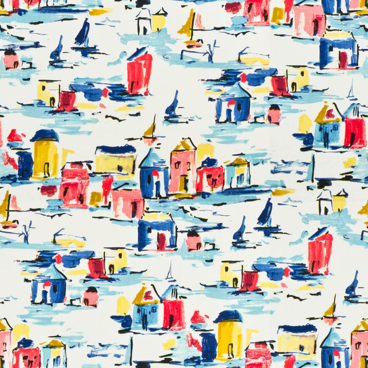 Wattenberg 1 Fiesta by Stout Designer Fabric RAINBOW LIBRARY OCEAN/FEDERAL 100%COT PAKISTAN FLAME RETARDANT-U.F.A.C. CLASS 1 CATB 117-2013 Horizontal: 27 and Vertical: 27 54 in - Swanky Fabrics -