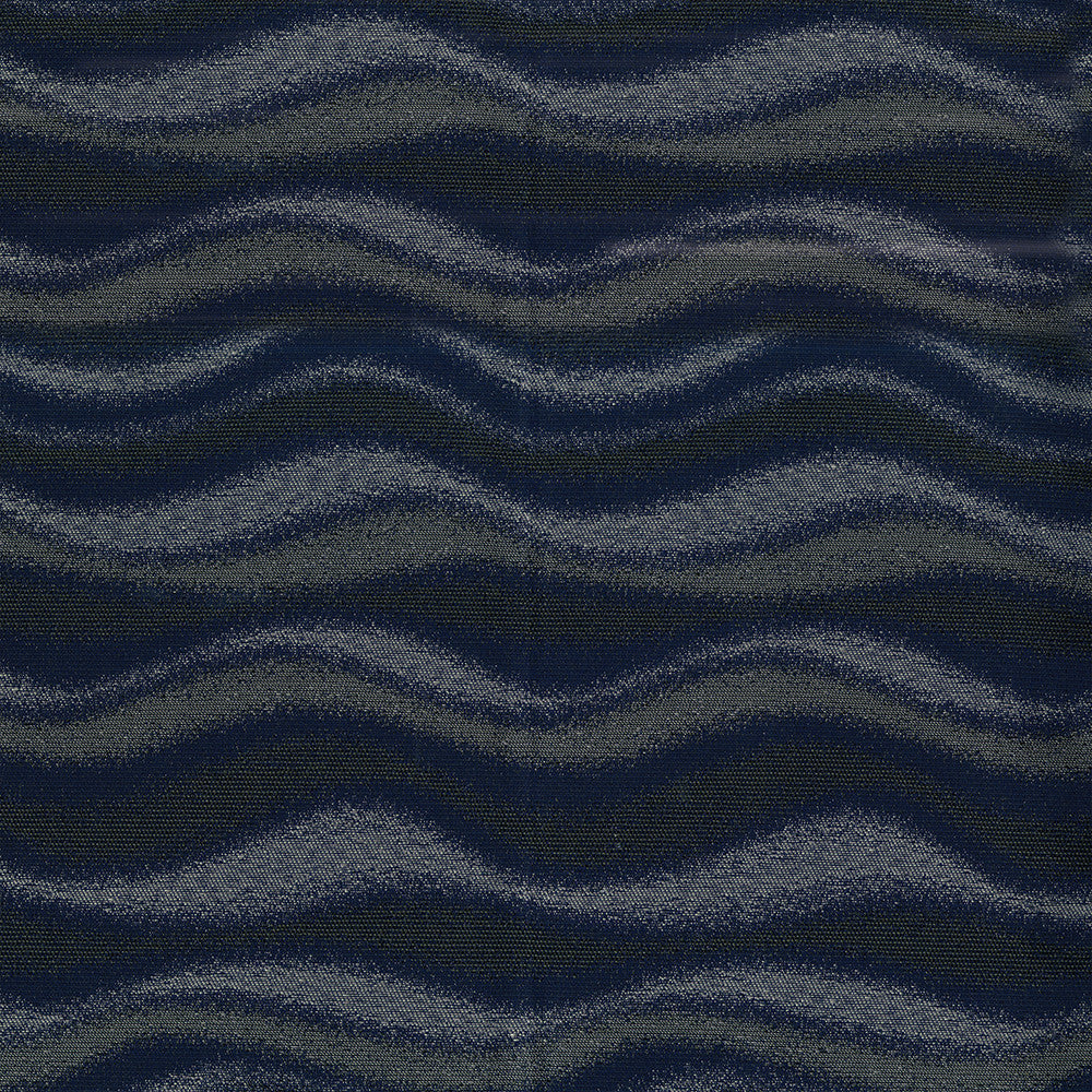 Waves 3009 Midnight Blue by Crypton Designer Fabric N/A 76% Polyester, 16% Recycled Post Industrial Polyester, 8% Recycled Post Consumer Polyester US 100,000 Double Rubs </p><p>Repeat: Horizontal: 7.9" (20.0 cm) Across the Roll and Vertical: 13.3" (33.8 cm) Up the Roll 55" (140 cm) - Swanky Fabrics -