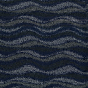 Crypton Fabric Waves 3009 Midnight Blue