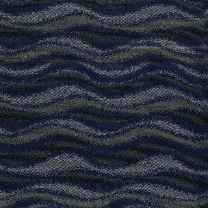 Waves 3009 Midnight Blue by Crypton Designer Fabric 76% Polyester, 16% Recycled Post Industrial Polyester, 8% Recycled Post Consumer Polyester US 100,000 Double Rubs (Wyzenbeek) </p><p>Repeat: Horizontal: 13.3" (33.8 cm) Up the Roll and Vertical: 7.9" (20.0 cm) Across the Roll 55" (140 cm) - Swanky Fabrics -