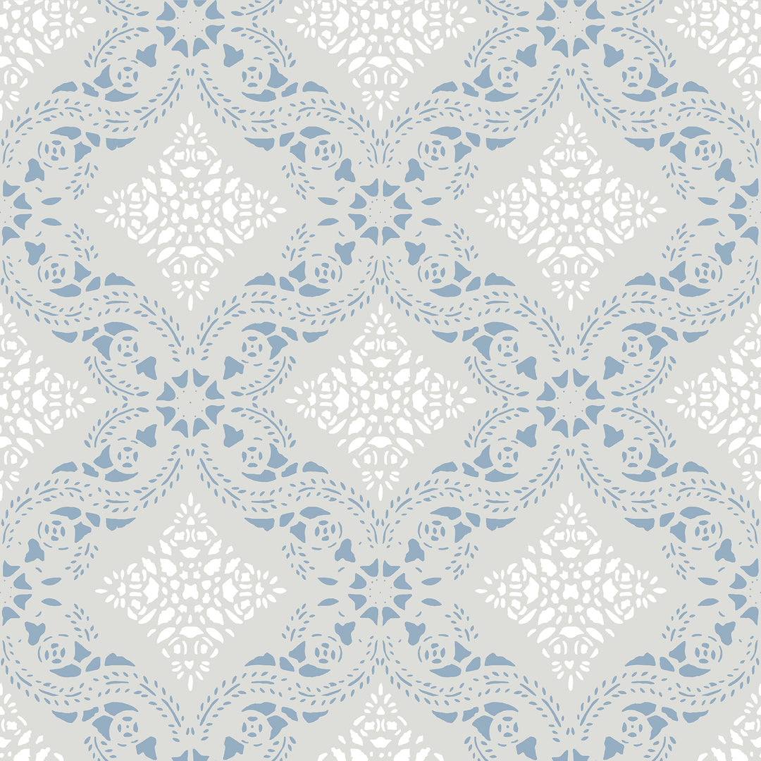 Winfield Thybony Wallcovering Cornwall Blue