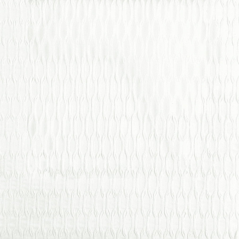 Weaver 5 Snow by Stout Designer Fabric SHEER JOY 100%POL TURKEY FLAME RETARDANT-N.F.P.A. 701 SMALL SCALE Horizontal: 1.25 and Vertical: 0.5 118 in - Swanky Fabrics -