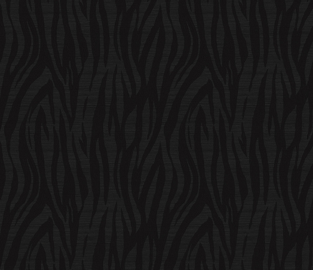 Jazz Faux Skin Metallic Heathered Black WH40226 by Seabrook Designs Designer Wallpaper