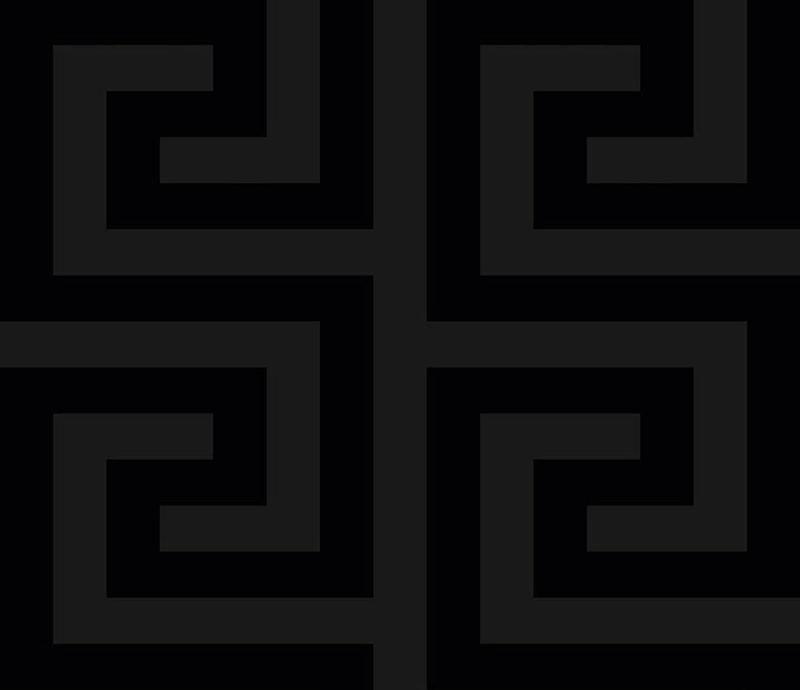 Forte Greek Key Metallic Carbon WH40300 by Seabrook Designs Designer Wallpaper