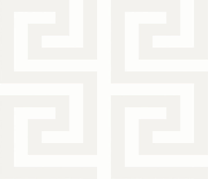 Forte Greek Key Metallic Ivory WH40310 by Seabrook Designs Designer Wallpaper