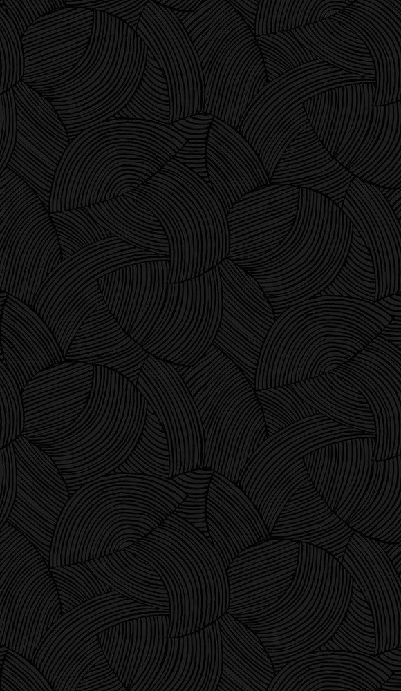 Symphony Geometric Metallic Black Ice WH40410 by Seabrook Designs Designer Wallpaper