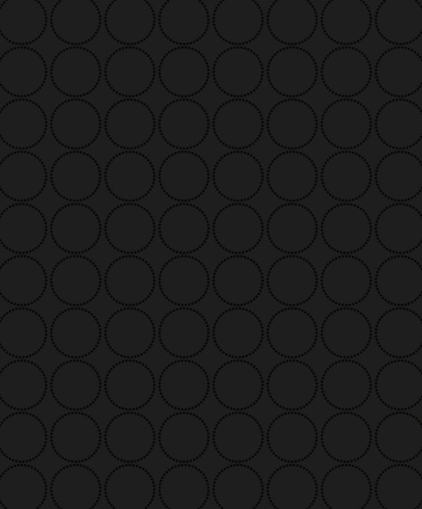 Round Geometric Metallic Nightfall WH40500 by Seabrook Designs Designer Wallpaper