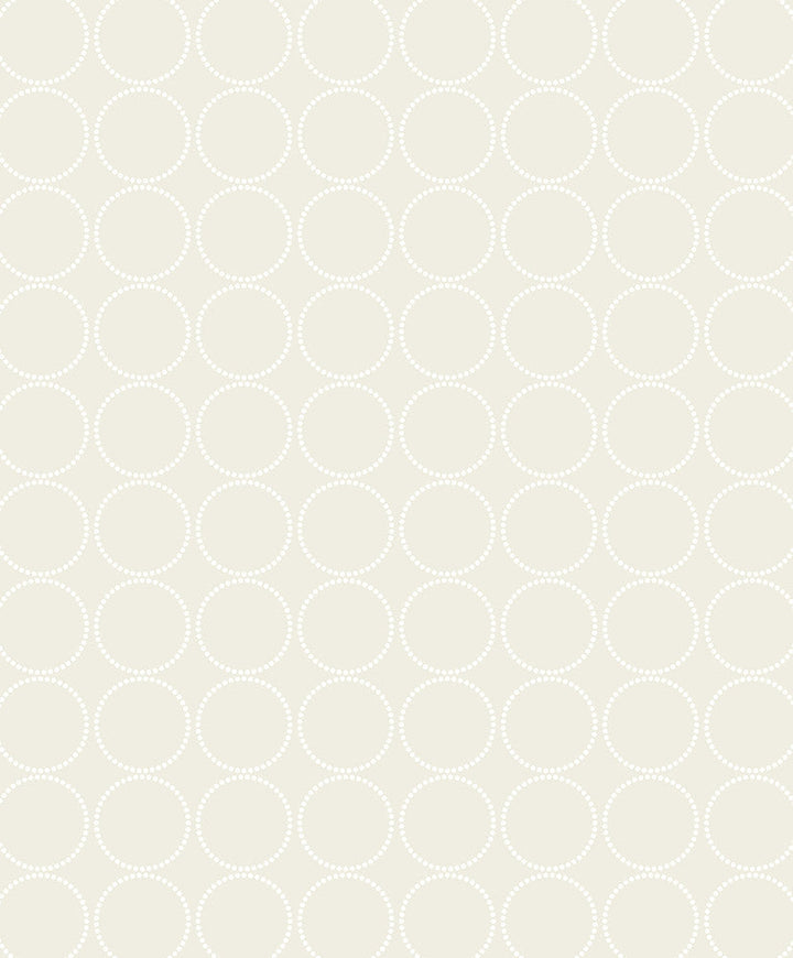 Round Geometric Neutral WH40503 by Seabrook Designs Designer Wallpaper